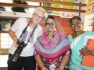 Happy diverse black and white caucasian indian people mature women with smiling faces Editorial Stock Photo