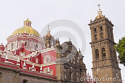 Puebla cathedral I Stock Photo