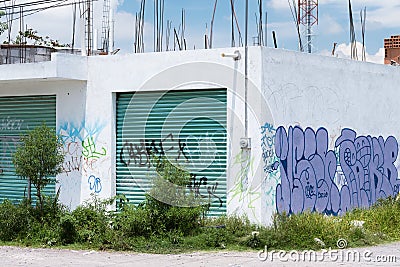 Puebla, Mexico Rustic Street Editorial Stock Photo