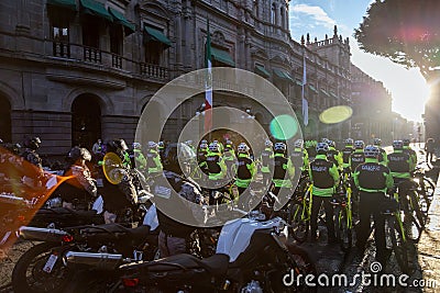 Puebla's Finest: Municipal Police Ensuring Public Safety Editorial Stock Photo