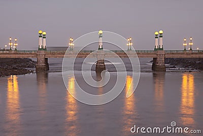 Puente de la Zurriola, Donostia, Euskadi Stock Photo