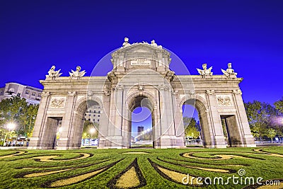 Puerta de Alcala Stock Photo