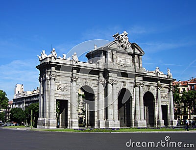 Puerta de Alcala, Madrid Stock Photo