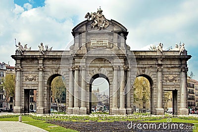 Puerta de Alcala, Madrid Stock Photo