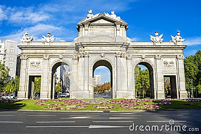 The Puerta de Alcala, Madrid Stock Photo