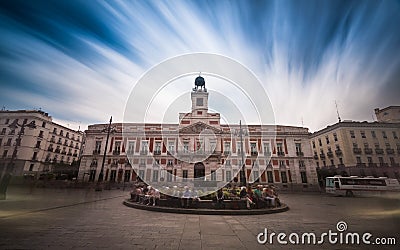 Puerta del Sol - Madrid Editorial Stock Photo