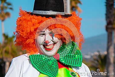 Clown among other clowns Editorial Stock Photo