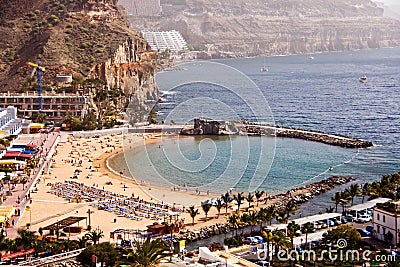 Puerto de Mogan beach Stock Photo