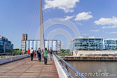 Puente de La Mujer Editorial Stock Photo