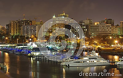 Puerto Rico at night Stock Photo