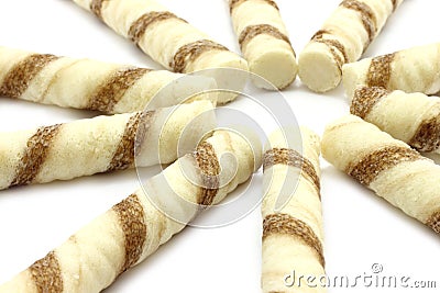 Puff cookies close-up Stock Photo