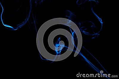 Puff of smoke on black background Stock Photo