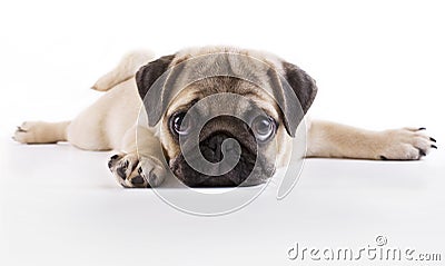 Pug puppy Stock Photo