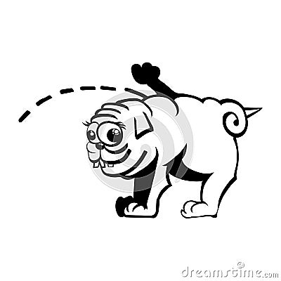 Pug vector illustration Vector Illustration