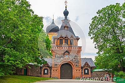 Puhtitsa Convent in Estonian village Kuremae Stock Photo