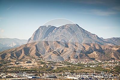 Puig Campana in Benidorm, Alicante Editorial Stock Photo