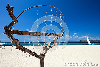 Puka Shell beach Stock Photo