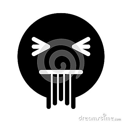 Puke emoji Isolated Vector icon which can easily modify or edit Vector Illustration