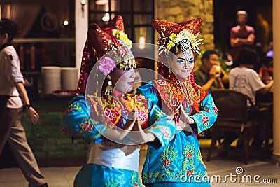 Two traditional dancers Editorial Stock Photo