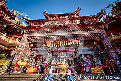 Puli Township, Nantou County, Taiwan - Dec. 02, 2020: Chinese altar, Taoist special dedication sacrificial ceremony once every Editorial Stock Photo