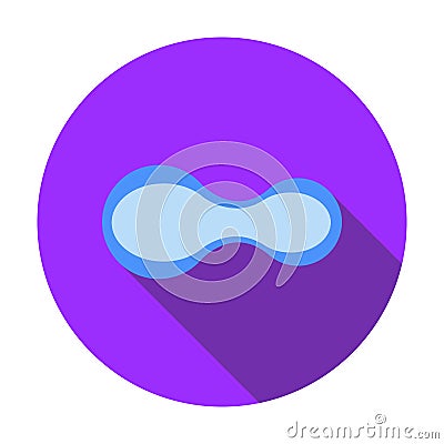 A pull buoy icon. Vector Illustration