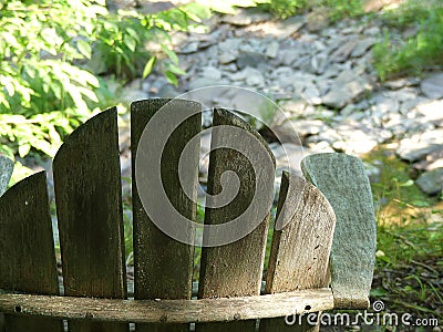 Pull Up a Chair in the Forest and Do Some Forest Bathing or Shinrin Yoku Stock Photo