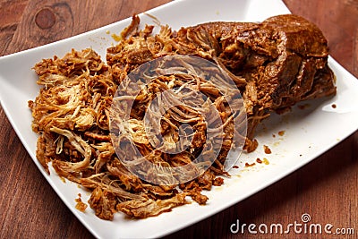 Pulled pork Stock Photo