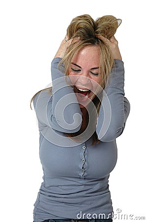 Pulling Out My Hair Stock Images - Image: 1628784