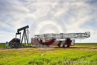 Pulling Unit Stock Photo