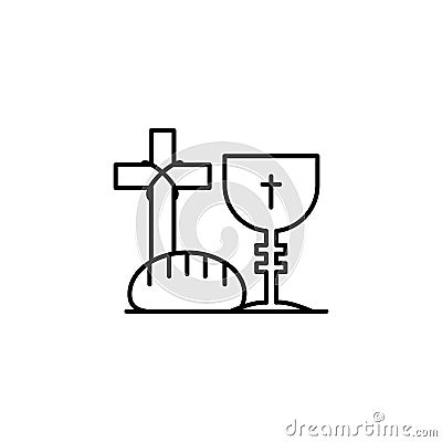 Pulpit, Christianity icon. Simple line, outline vector religion icons for ui and ux, website or mobile application Stock Photo