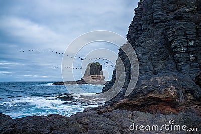 Pulpit rock at Cape Schanck, Australia Stock Photo