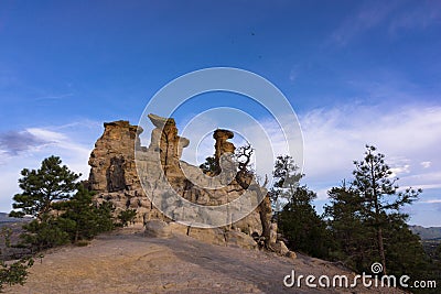 Pulpit Rock in Colorado Springs, Colorado Stock Photo