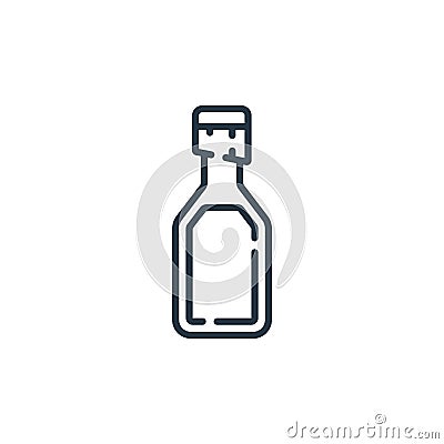 pulque vector icon isolated on white background. Outline, thin line pulque icon for website design and mobile, app development. Vector Illustration