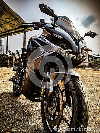 Pulsar Rs 200 , Assam India . Editorial Stock Photo