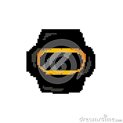 pulse watch tracker game pixel art vector illustration Vector Illustration