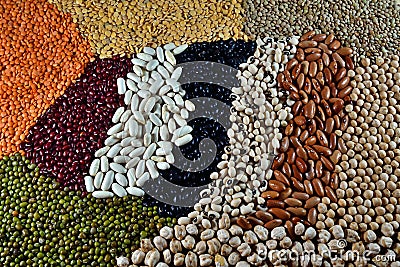 Background of colorful pulses Stock Photo