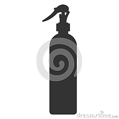 Pulverizer bottle silhouette Vector Illustration