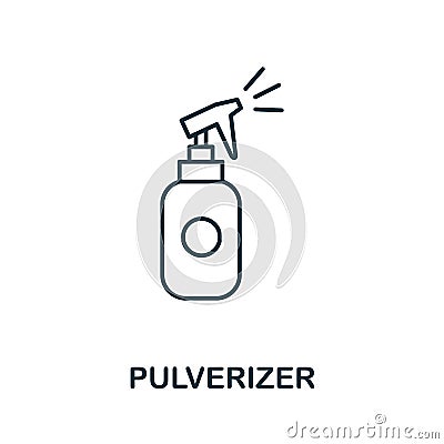 Pulverizer icon. Simple element from personal hygiene collection. Creative Pulverizer icon for web design, templates Vector Illustration