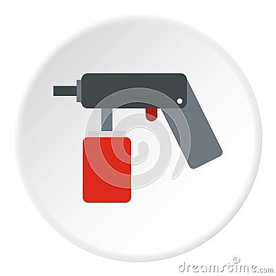 Pulverizer for painting icon, flat style Cartoon Illustration