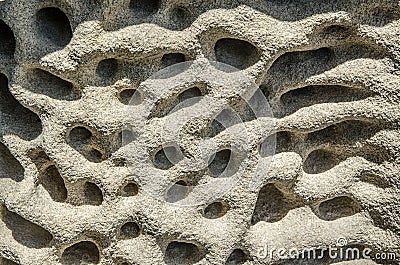Pumice, Lava rock Stone texture full of holes and abstract pattern. Stock Photo