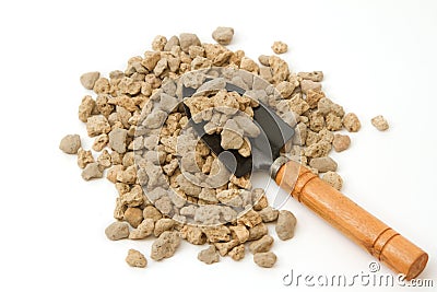 Pumice pebbles ( lightweight volcanic rock ) Stock Photo