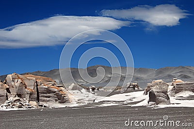 Pumice stones at Campo de Piedra Pomez, Catamarca, Argentina Stock Photo