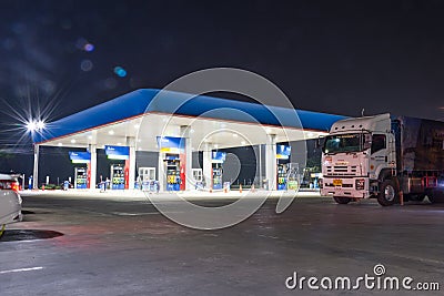 Pump gas. Editorial Stock Photo