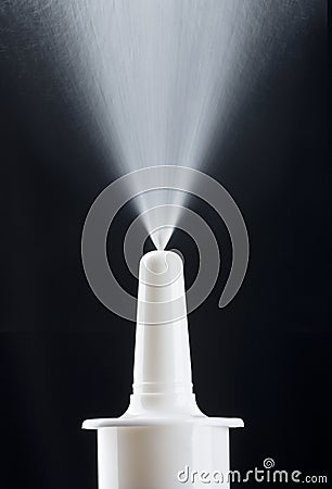 Pump Nasal Spray Stock Photo