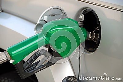 Pumping gas Stock Photo