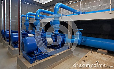 Pumping station Stock Photo