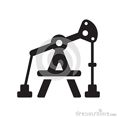 Pumpjack icon. Trendy Pumpjack logo concept on white background Vector Illustration