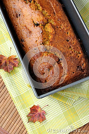 Pumpkin bread Stock Photo