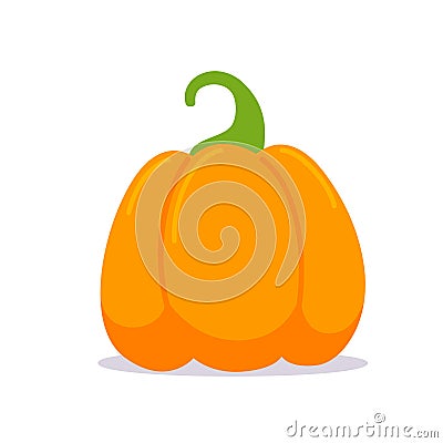 pumpkin cartoon for sculpting ghost faces Halloween party night terrors Vector Illustration