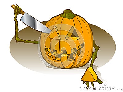 Pumpkin Carving Vector Illustration